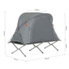 SoBuy Cortul de camping, pătuțul de camping pliabil din aluminiu, călătoria de camping cu acoperiș, pungă de dormit, sarcină maximă 150 kg OGS60-HG
