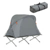 SoBuy Cortul de camping, pătuțul de camping pliabil din aluminiu, călătoria de camping cu acoperiș, pungă de dormit, sarcină maximă 150 kg OGS60-HG