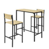 SoBuy OGT03-L-N Set Masă și 2 Scaune de Bar în Stil Industrial Set Masă de Bar + Scaune de Bar