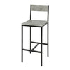 SoBuy Set de 5 bucăți de masă cu 4 scaune înalte, set de mobilier cu balcon, OGT14-HG