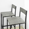 SoBuy OGT14-HG Set Masă Înaltă + 4 Scaune de Bar Set Masă de Bar + 4 Scaune de Bar cu Suport pentru Picioare