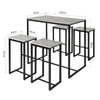 SoBuy OGT15-HG Set 1 masă + 4 scaune set masă de bar bistro