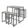 SoBuy OGT15-HG Set 1 masă + 4 scaune set masă de bar bistro