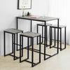 SoBuy OGT15-HG Set 1 masă + 4 scaune set masă de bar bistro