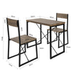 SoBuy OGT19-N Set 1 Masă + 2 Scaune Masă de dining Masă de bucătărie Set masă de balcon + 2 scaune cu spătar Mobilier de grădină