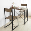 SoBuy OGT19-N Set 1 Masă + 2 Scaune Masă de dining Masă de bucătărie Set masă de balcon + 2 scaune cu spătar Mobilier de grădină