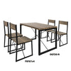 SoBuy FST67x4 Set de 4 scaune de bucătărie din metal Scaune de sufragerie cu spătar Scaun pentru restaurant