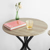 SoBuy OGT21-SCH Set de 1 Table + 2 Tabourets Ensemble Table de Bar bistrot + 2 tabourets avec Repose-Pieds