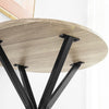 SoBuy OGT21-SCH Set de 1 Table + 2 Tabourets Ensemble Table de Bar bistrot + 2 tabourets avec Repose-Pieds