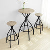 SoBuy OGT21-SCH Set de 1 Table + 2 Tabourets Ensemble Table de Bar bistrot + 2 tabourets avec Repose-Pieds