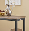 SoBuy OGT22-SCH Set de Table + 4 Tabourets de Bar Avec Repose-Pieds - Ensemble Table Haute de Cuisine Mange-Debout (Noir)