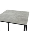 SoBuy Tabel cu 3 piese cu 2 scaune mobile cu bară în stil industrial, L60*P60*A97cm, OGT27-HG gri