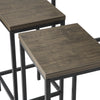 SoBuy Masă de bucătărie cu 2 peninsula de bucătărie L121*P46*A97 CM OGT30-N