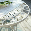 SoBuy OGT35-W Set 3 piese mobilier de grădină pentru 2 persoane, 2 scaune de grădină + 1 masă bistrou pliante
