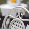 SoBuy OGT35-W Set 3 piese mobilier de grădină pentru 2 persoane, 2 scaune de grădină + 1 masă bistrou pliante