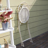SoBuy OGT35-W Set 3 piese mobilier de grădină pentru 2 persoane, 2 scaune de grădină + 1 masă bistrou pliante
