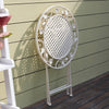 SoBuy OGT35-W Set 3 piese mobilier de grădină pentru 2 persoane, 2 scaune de grădină + 1 masă bistrou pliante