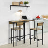 SoBuy OGT42-F Set 2 Mese Înalte și 2 Scaune de Bar 4 piese în total
