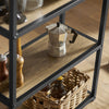 SoBuy Masă cu 3 piese cu 2 scaune, set de mobilier cu balcon, masă înaltă cu 3 rafturi OGT43-F