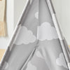 SoBuy OSS03-A01 Tipi Enfant Tente pour Enfant avec Tapis De Sol Indian Teepee Tente de Jeu pour Enfants avec Tapis
