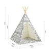 SoBuy OSS03-A03 Tipi Enfant Tente pour Enfant avec Tapis De Sol Indian Teepee Tente de Jeu pour Enfants