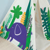 SoBuy OSS03-F Tipi Tente pour Enfant Dessin animé Forêt avec Tapis De Sol