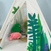 SoBuy OSS03-F Tipi Tente pour Enfant Dessin animé Forêt avec Tapis De Sol