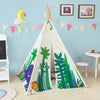SoBuy OSS03-F Tipi Tente pour Enfant Dessin animé Forêt avec Tapis De Sol