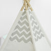 SoBuy OSS03-WHG Tipi Enfant Tente pour Enfant avec Tapis De Sol Indian Teepee Tente de Jeu pour Enfants
