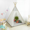 SoBuy OSS03-WHG Tipi Enfant Tente pour Enfant avec Tapis De Sol Indian Teepee Tente de Jeu pour Enfants