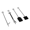 SoBuy SDA01-SCH Porte Bûches Serviteur de Cheminée avec 4 Outils Ensemble d‘outilspour Intérieur Extérieur