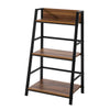 SoBuy STR01-N Bibliotecă Scăriță cu 3 Niveluri pentru Living Birou Bucătărie Baie Mobilier de Depozitare