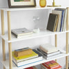 SoBuy STR03-WN Raft de depozitare Bibliotecă Raft cu 4 etajere Raft de bucătărie Raft multifuncțional