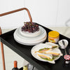 SoBuy SVW08-SCH Chariot de Bar Desserte sur Roulettes Chariot de Service Cuisine en Métal
