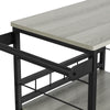 SoBuy SVW16-HG Cărucior de Bar, Serviciu în Stil Industrial, pentru Cuptor cu Microunde, cu 3 Rafturi și 1 Mâner