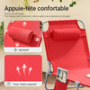 SoBuy OGS35-Rx2 Set de 2 Șezlonguri de Grădină Pliabile, Șezlong de Soare cu Pernă, Scaun Relaxant cu Buzunar Lateral, Mobilier de Grădină pentru Terasă, Plajă, Piscină, Negru 155x56x81 cm