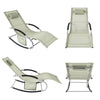 SoBuy OGS28-MIx2 Lot de 2 Chaise Longue Transat de Jardin Bascule avec Appui-tête Réglable et Pochette latérale
