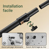 SoBuy FRG34-II-SCH Suport de haine telescopic robust – Dressing deschis reglabil cu bare și rafturi, Cuier pentru dormitor sau dressing, Negru
