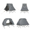 SoBuy OGS60-L-HG Lit de Camping Pliable en Aluminium Léger, 3 en 1 avec Toit Anti-UV + Matelas Gonflable Intégré + Sac de Transport, 2 Personnes