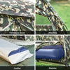 SoBuy OGS32-TN Cort de camping 4 în 1 pliabil cu pat supraînălțat, acoperiș, sac de dormit, saltea gonflabilă -1 persoană - Ideal pentru drumeții, festivaluri și aer liber, L193xP86xH160 cm