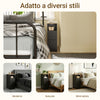 SoBuy FBT149-WN Noptiera subtire cu 2 sertare si raft - Noptiera alba 20x35x60 cm