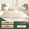 SoBuy FRG92-WN Raft de perete cu sertar - Raft plutitor modern pentru intrare, sufragerie si dormitor - alb si natural 40x24x8cm