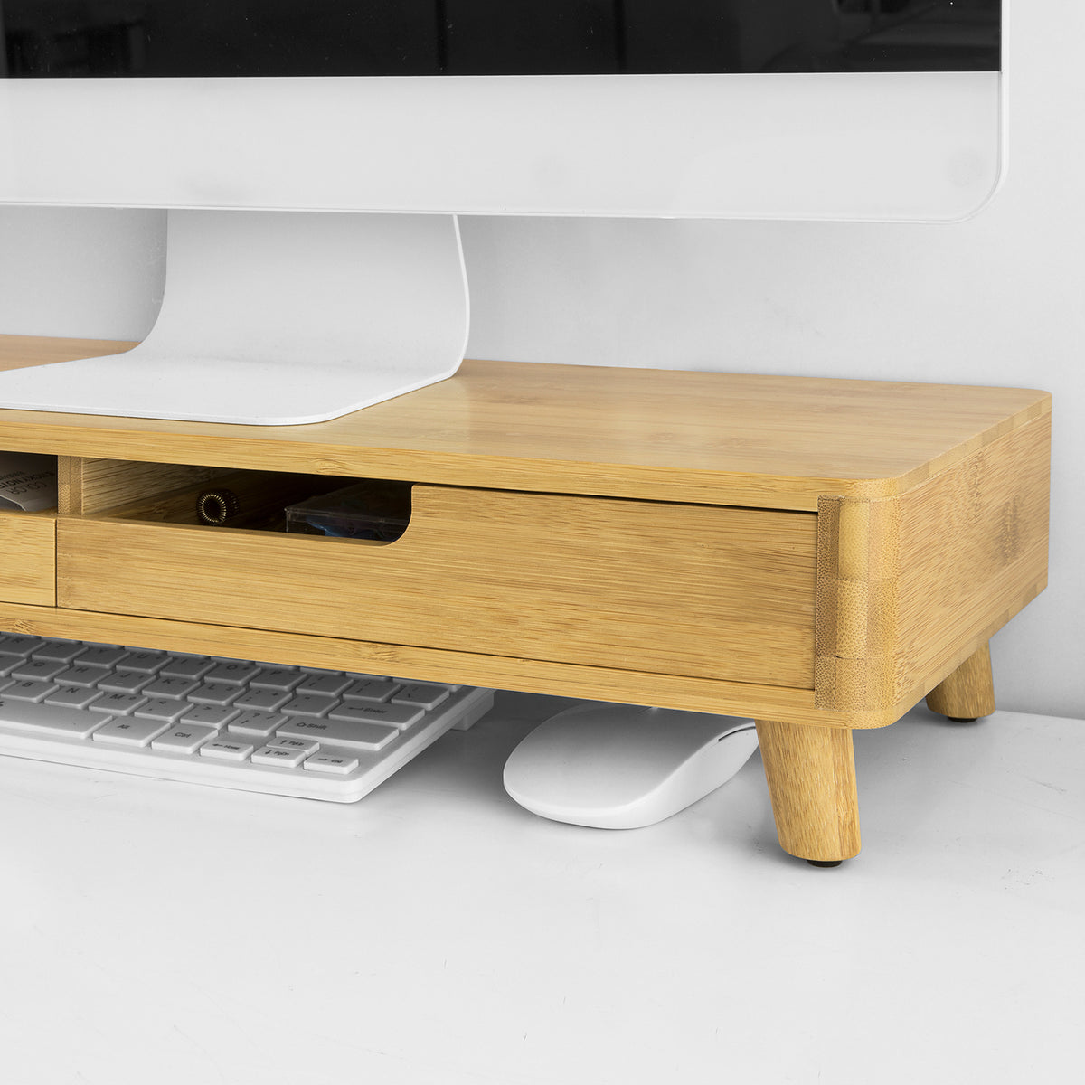 SoBuy BBF06-N Support de Moniteur Écran Ergonomique Support pour Écran d'ordinateur