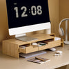 SoBuy BBF12-N Suport monitor Suport ergonomic monitor Suport universal pentru monitor calculator, 2 sertare