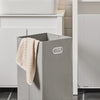 Copia SoBuy Ușă de spălătorie pentru baie cu sertar și coș de lenjerie sporca L40*P38*A90cm, alb, BZR21-W