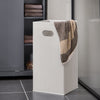 SoBuy BZR104-DG Coloană de Baie Gri 171cm cu Coș de Rufe, 6 Rafturi și 2 Sertare, Anti-răsturnare, 70kg – 60x37x171 cm