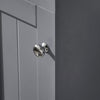 SoBuy BZR106-DG Dulap înalt și îngust pentru baie WC compact cu roți Suport hârtie igienică Cărucior de depozitare multifuncțional