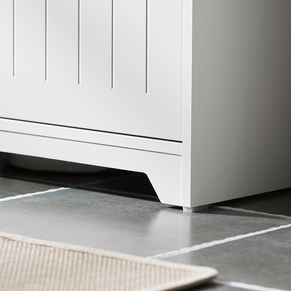SoBuy BZR108-II-W Dulap sub chiuvetă pentru baie, Dulap sub lavoar, Dulap sub lavoar (chiuvetă), Dulap sub chiuvetă de bucătărie, Mască lavoar cu 2 uși, 60x30x60 cm, Alb