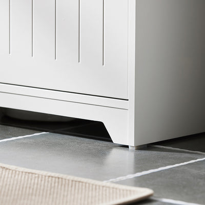 SoBuy BZR108-II-W Dulap sub chiuvetă pentru baie, Dulap sub lavoar, Dulap sub lavoar (chiuvetă), Dulap sub chiuvetă de bucătărie, Mască lavoar cu 2 uși, 60x30x60 cm, Alb