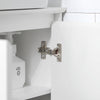 SoBuy Sublavabo mobil pe dulapul de baie la sol cu ​​2 uși cu 2 uși dulapuri de baie economisind în lemn alb 60x30x60cm BZR92-W